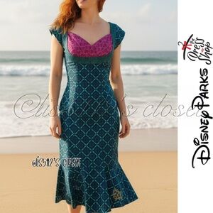 Disney Parks The Dress Shop Ariel The Little Mermaid Retro Wiggle Dress XS